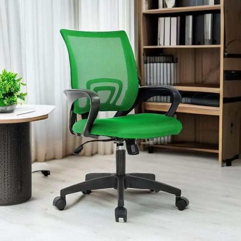 Ergonomic Green Mesh Office Chair With Lumbar Support from PriceLows™