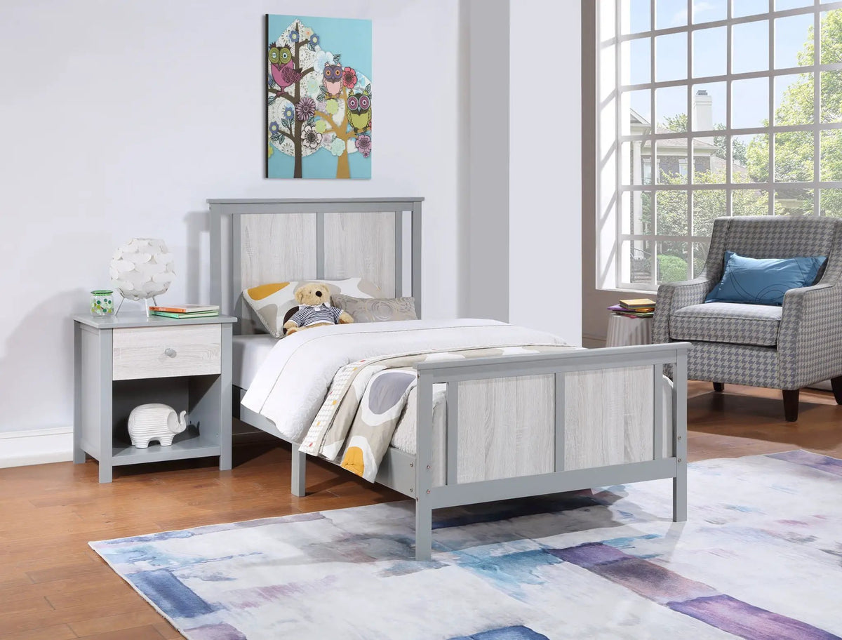 Connelly Twin Panel Bed | Split Panel Headboard | Reversible Back Panel | Traditional Heritage Design