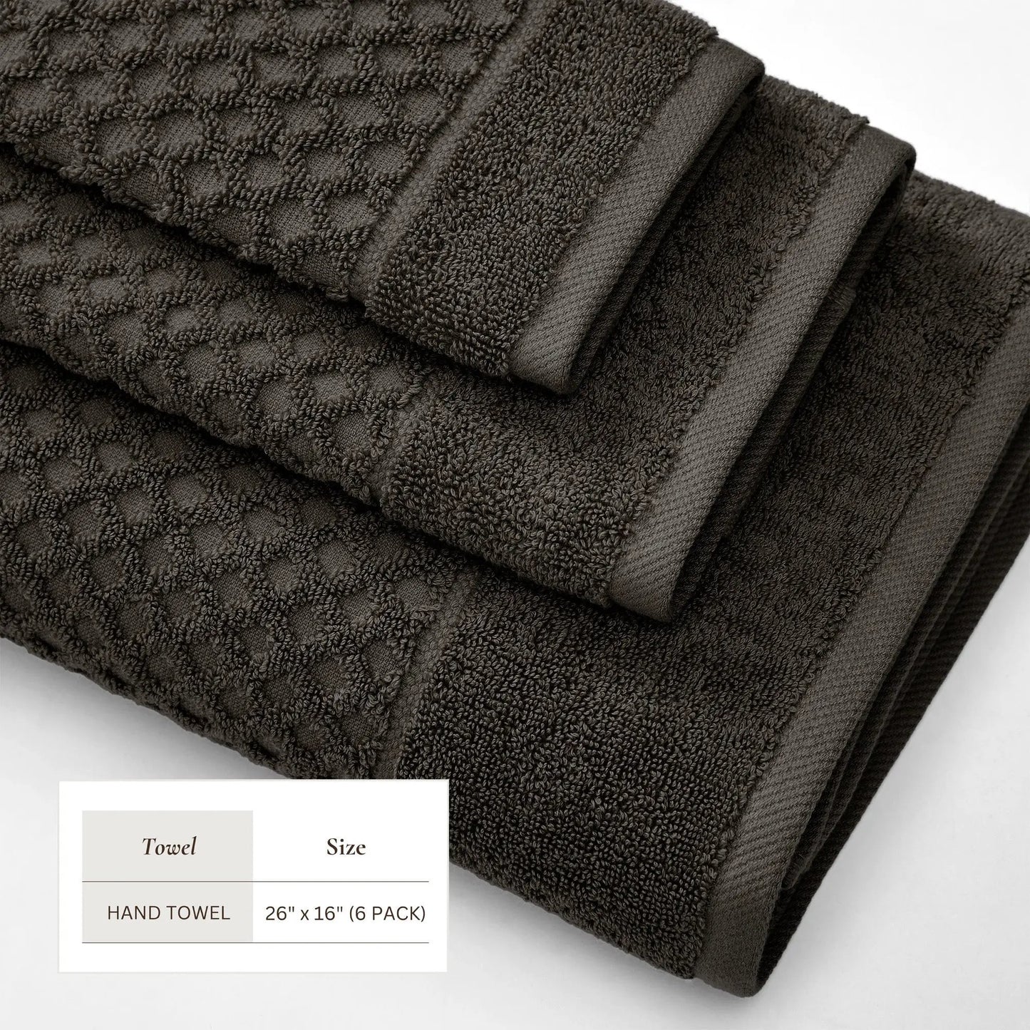 Cotton Diamond Waffle Weave Bath Towel Set - Grayson Collection from PriceLows™