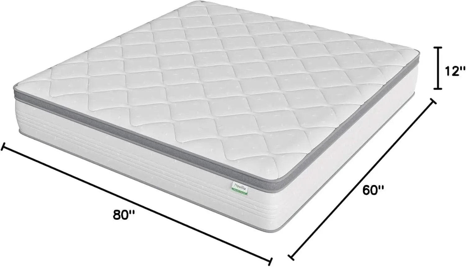 Queen Hybrid Mattress 12 Inch Soft Pillow Top Comfort from PriceLows™