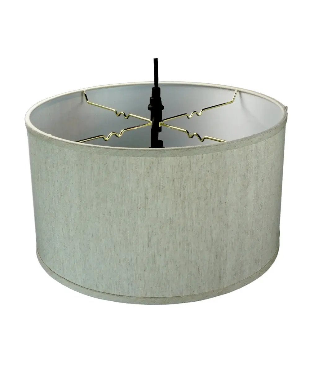 Swag Pendant Light | 16 Wide | 2 Light | Textured Oatmeal Diffuser
