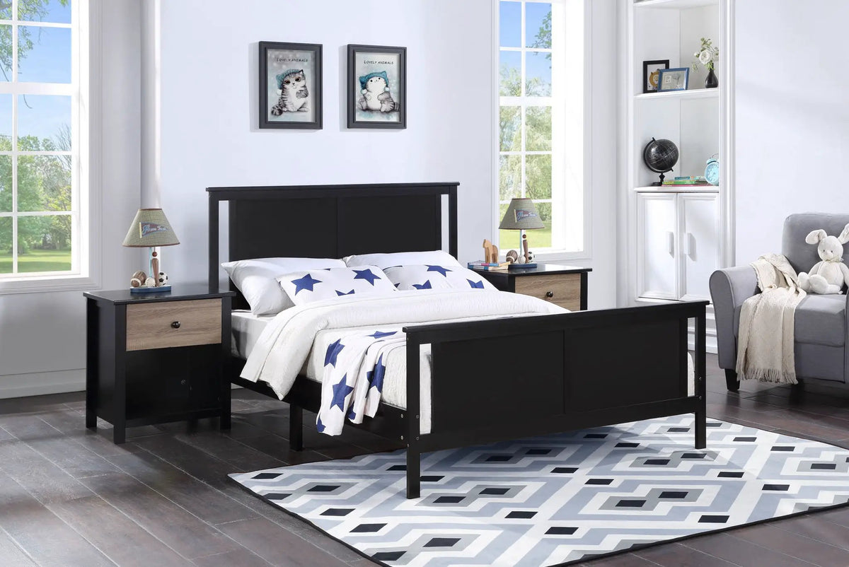 Connelly Nightstand | Solid Wood Construction | Sleek Finish | Compact 22 Inch Width