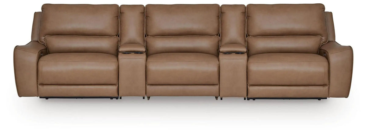 DeepWakes Power Reclining Sectional | Chaise Included | Ultra-Stylish Design | 130 Inch Length