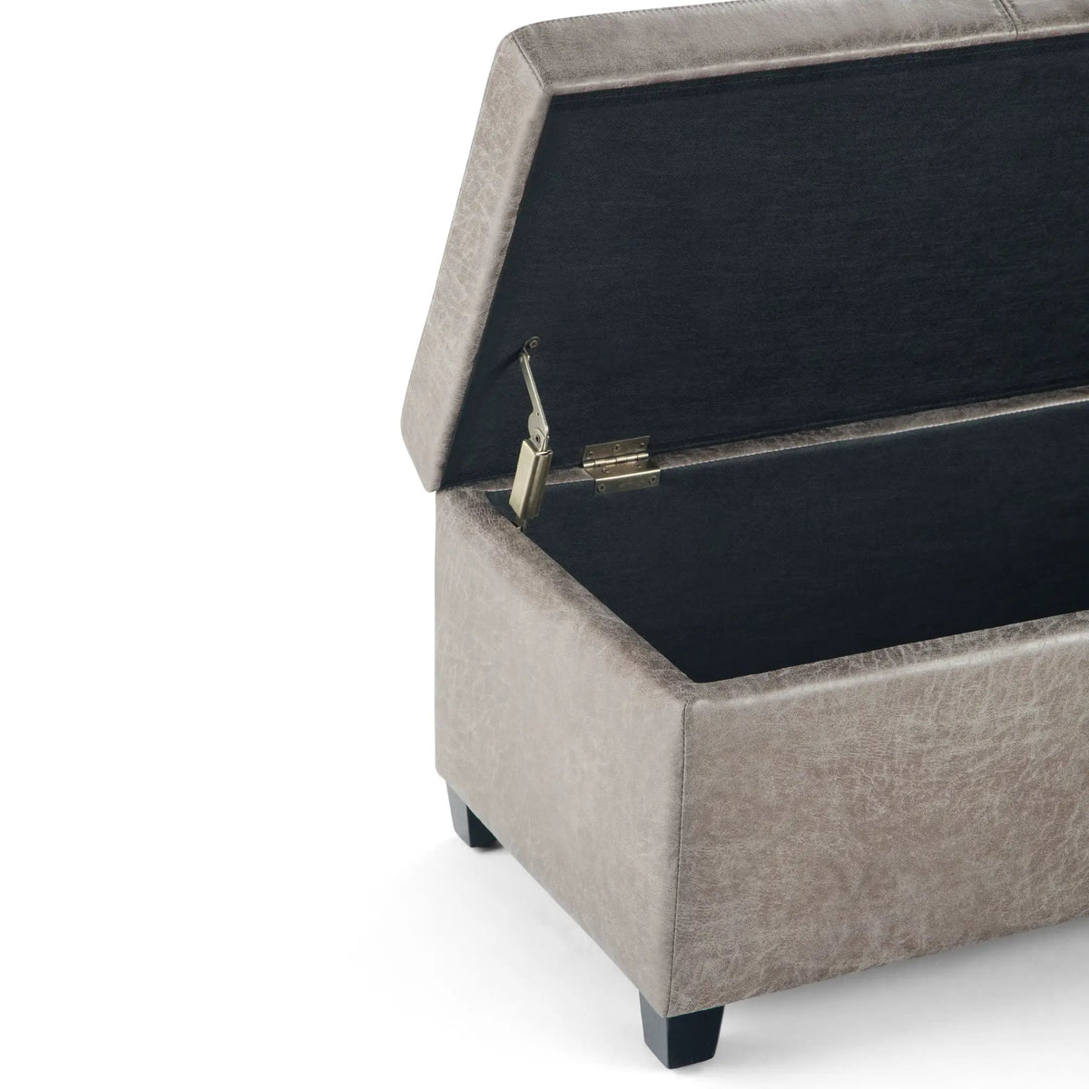 Storage Ottoman Bench | Solid Wood Frame | High Density Foam