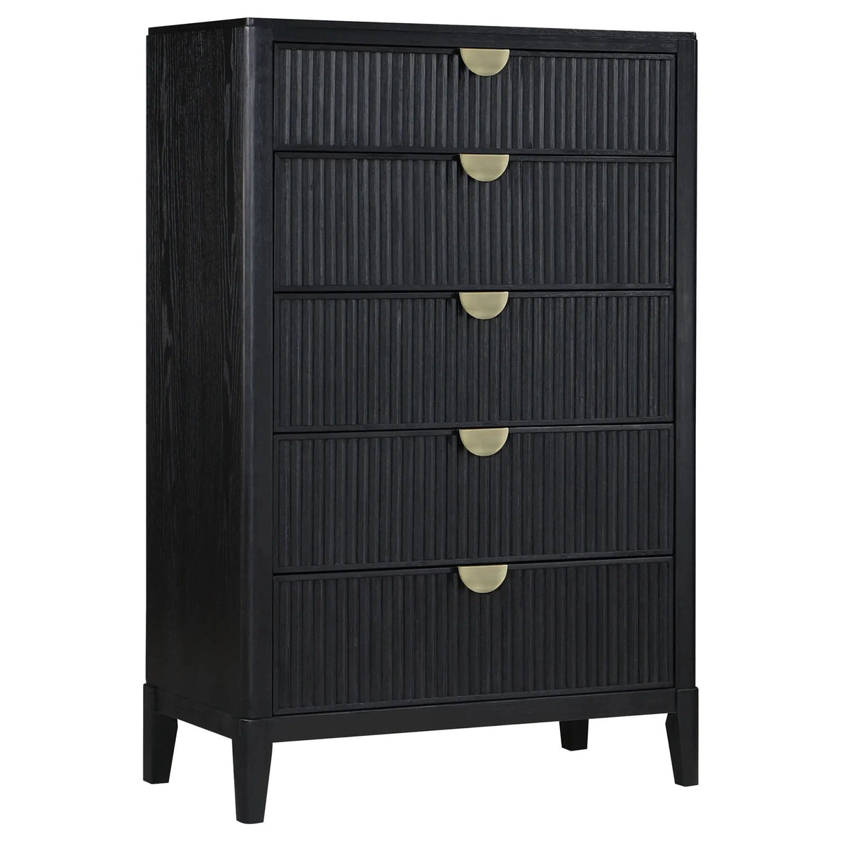 Brookmead 5-drawer Bedroom Chest | 36.5 x 18 x 56.5 in | 5-Drawer | Black