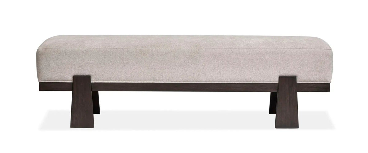 Tauren Bench | 16.5 x 64 x 19 in | Oak Veneer | Coffee Bean