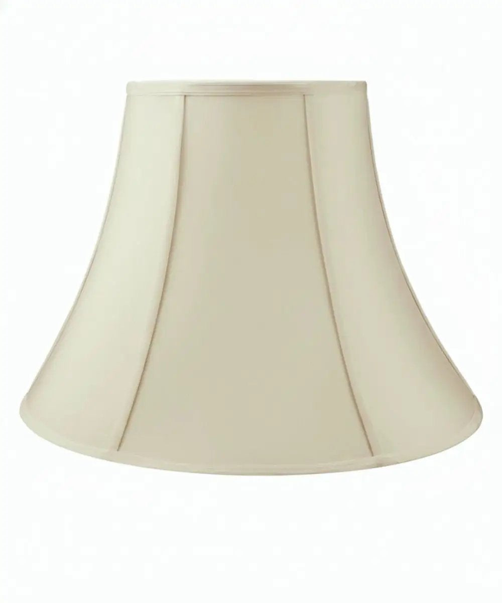 Bell Lampshade | Shantung Fabric | Eggshell Finish | 20X15 Inches