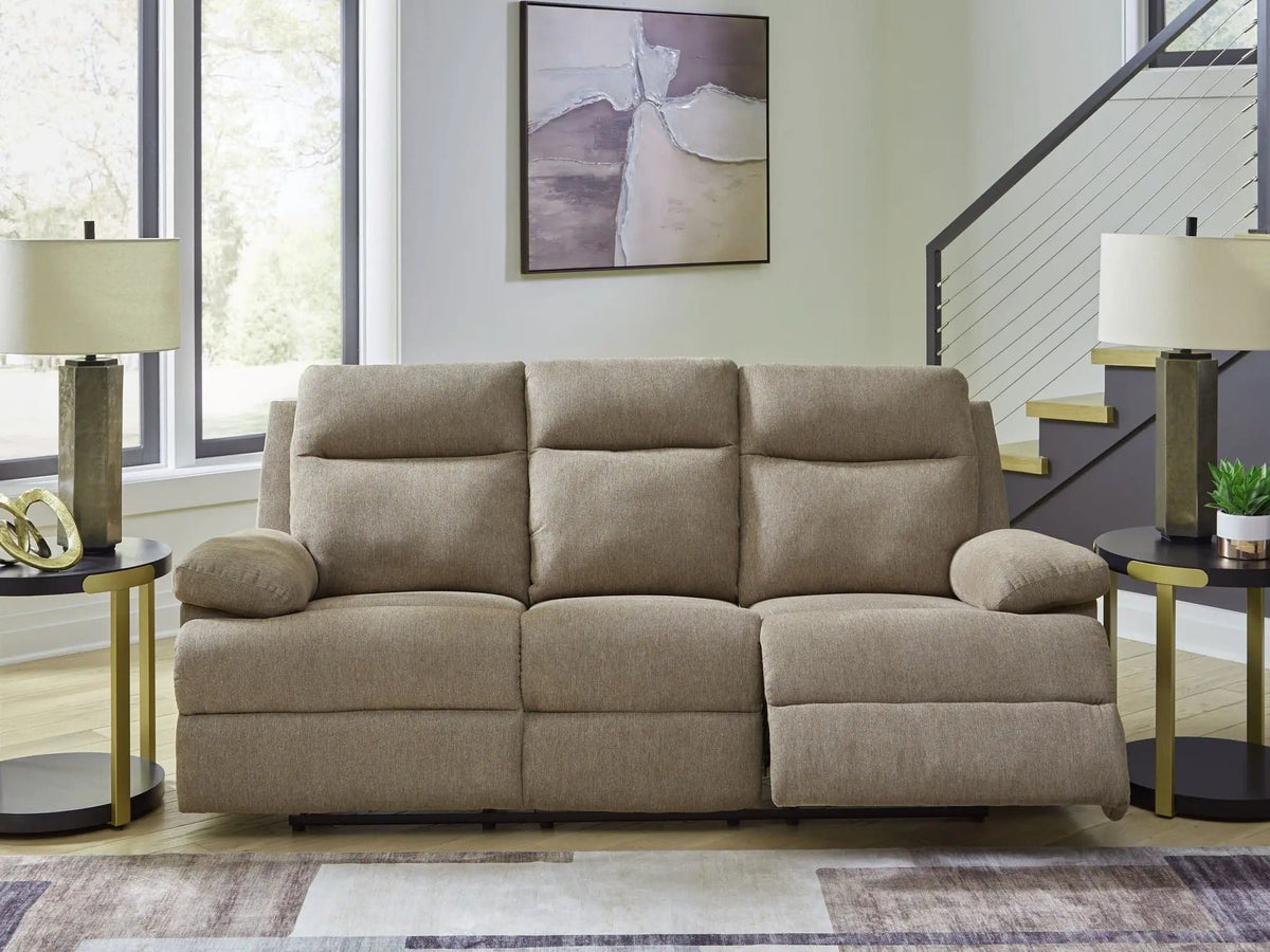 Side-Swipe Reclining Sofa With Drop Down Table | 2 Pieces | Living Room Furniture | Living Room