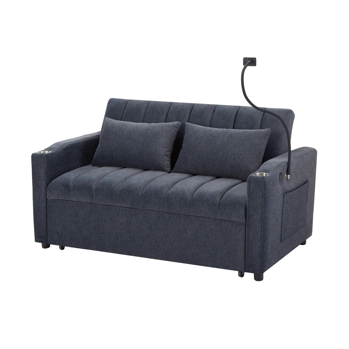 Convertible Sofa Bed | Adjustable Backrest | USB Charging Ports