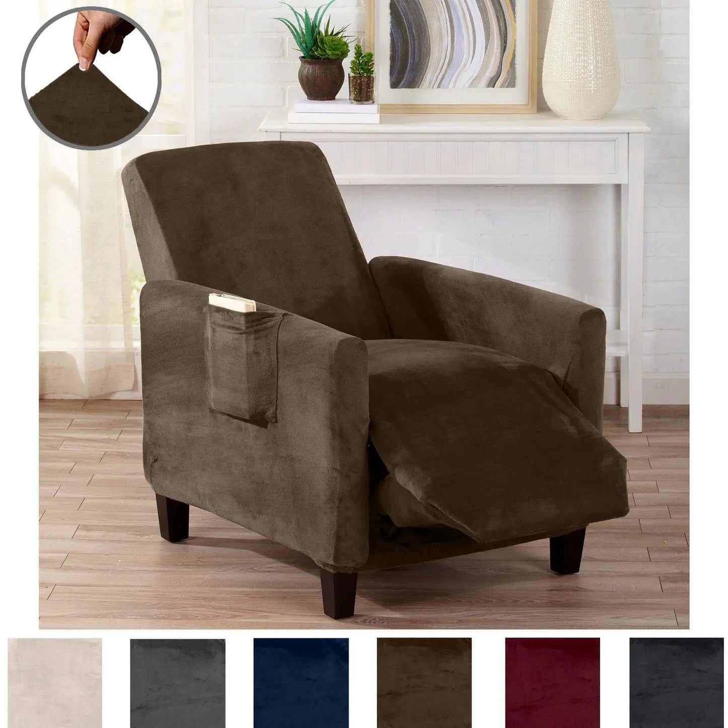Velvet Stretch Slipcover - Gale Collection from PriceLows™