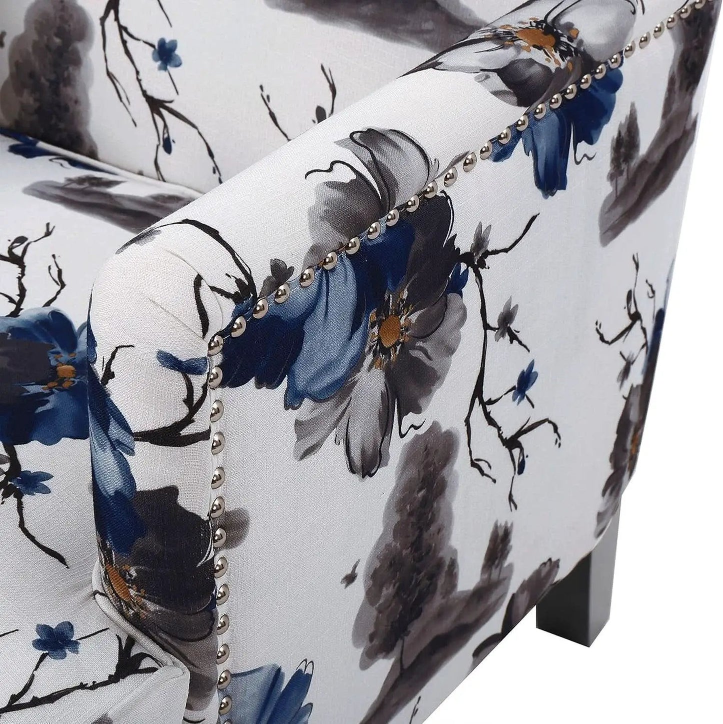 Boaz Floral Print Fabric Club Chair 32 Inch Depth Polyester from PriceLows™