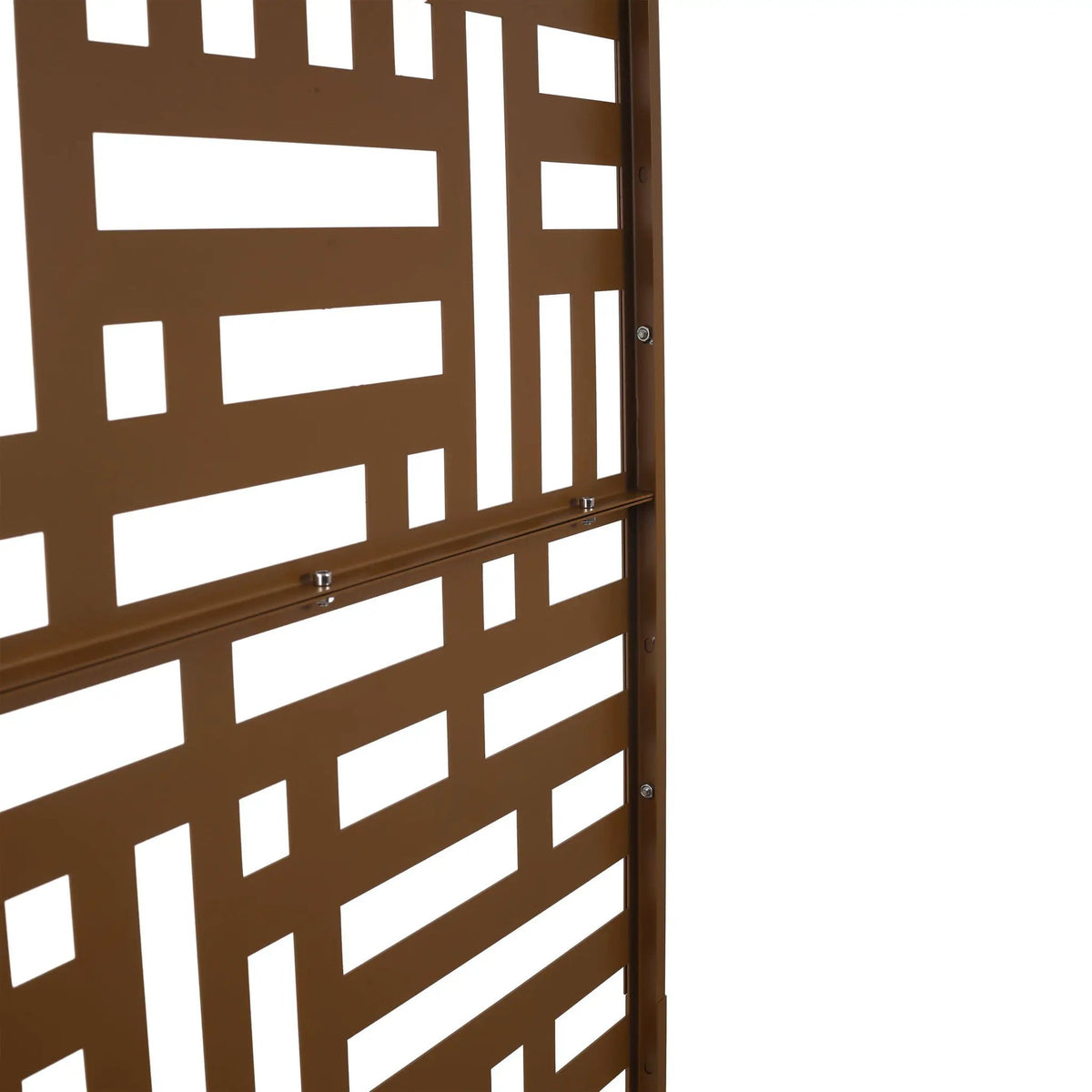 Metal Privacy Screen | Freestanding Frame | Rust Resistant | Indoor Use