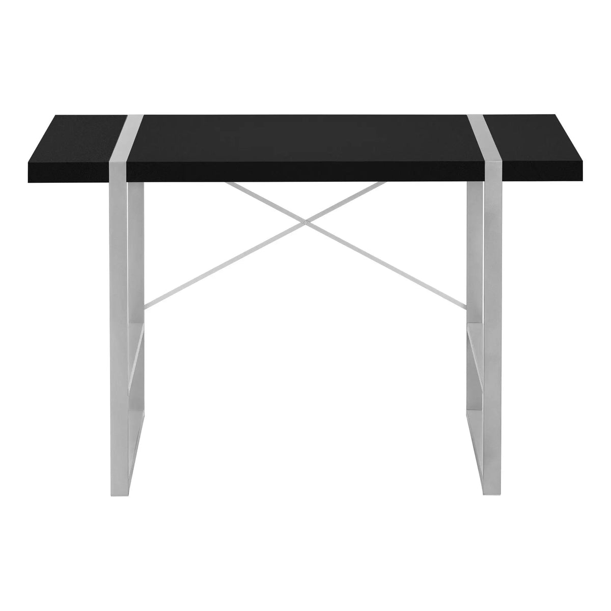 Industrial Computer Desk | 49 Inch Width | Robust Metal Legs | X-Shaped Support Bar