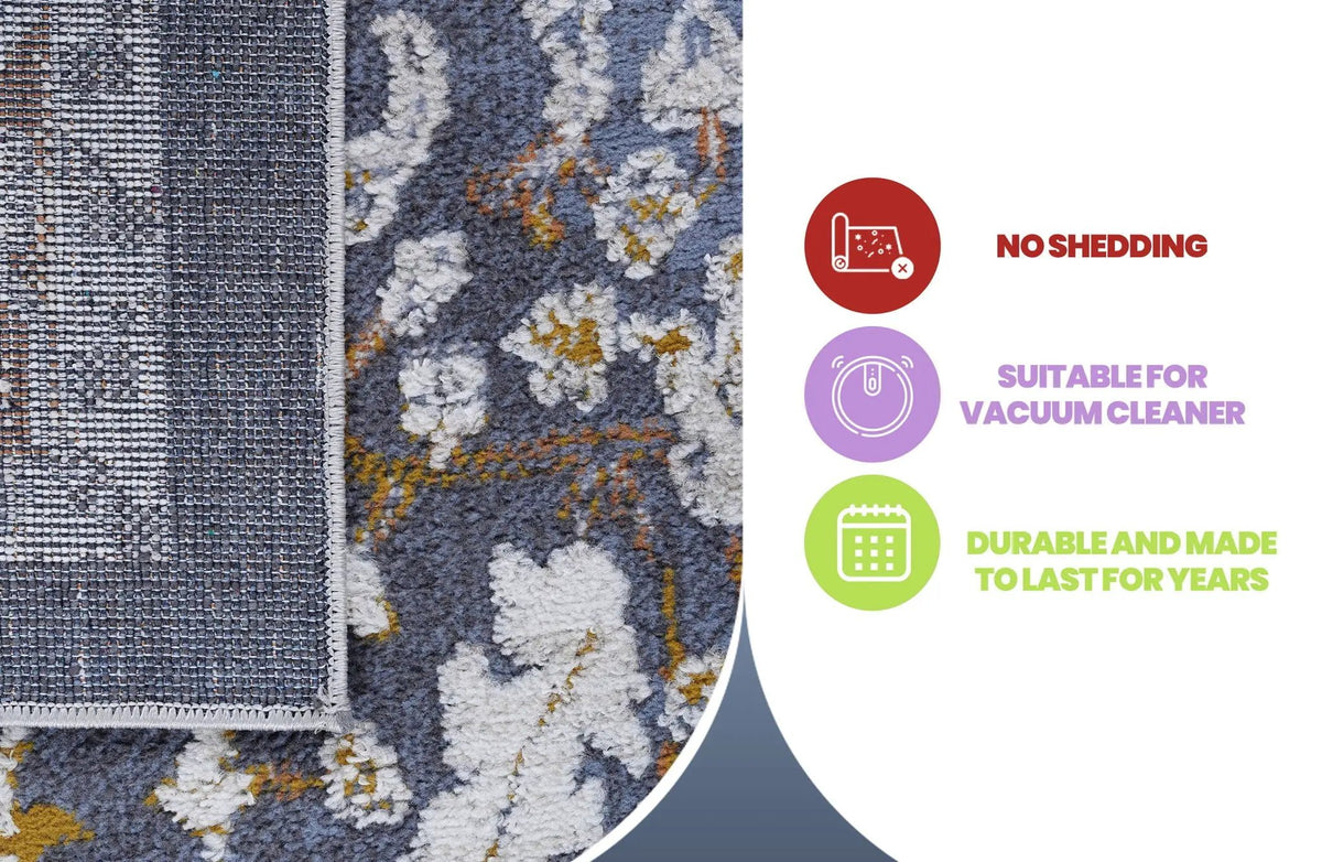 Payas Trendy Traditional Runner Rug | 96 x 26 Inch | Stain Resistant | Non-Shedding Machine-Woven