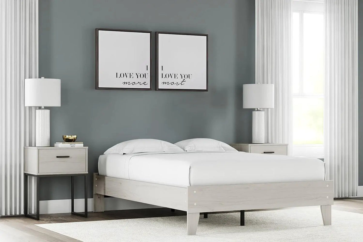 Socalle Platform Bed | Space-Saving Design | Clean-Lined Profile | Contemporary Style