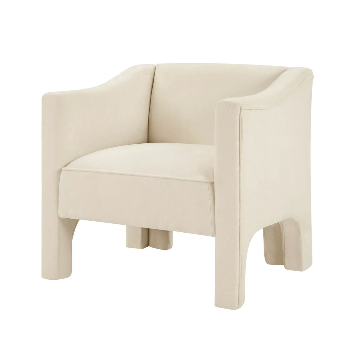 Barrel Accent Chair | Enclosed Wraparound Arms | Pill-Resistant Fabric | Ergonomic Support