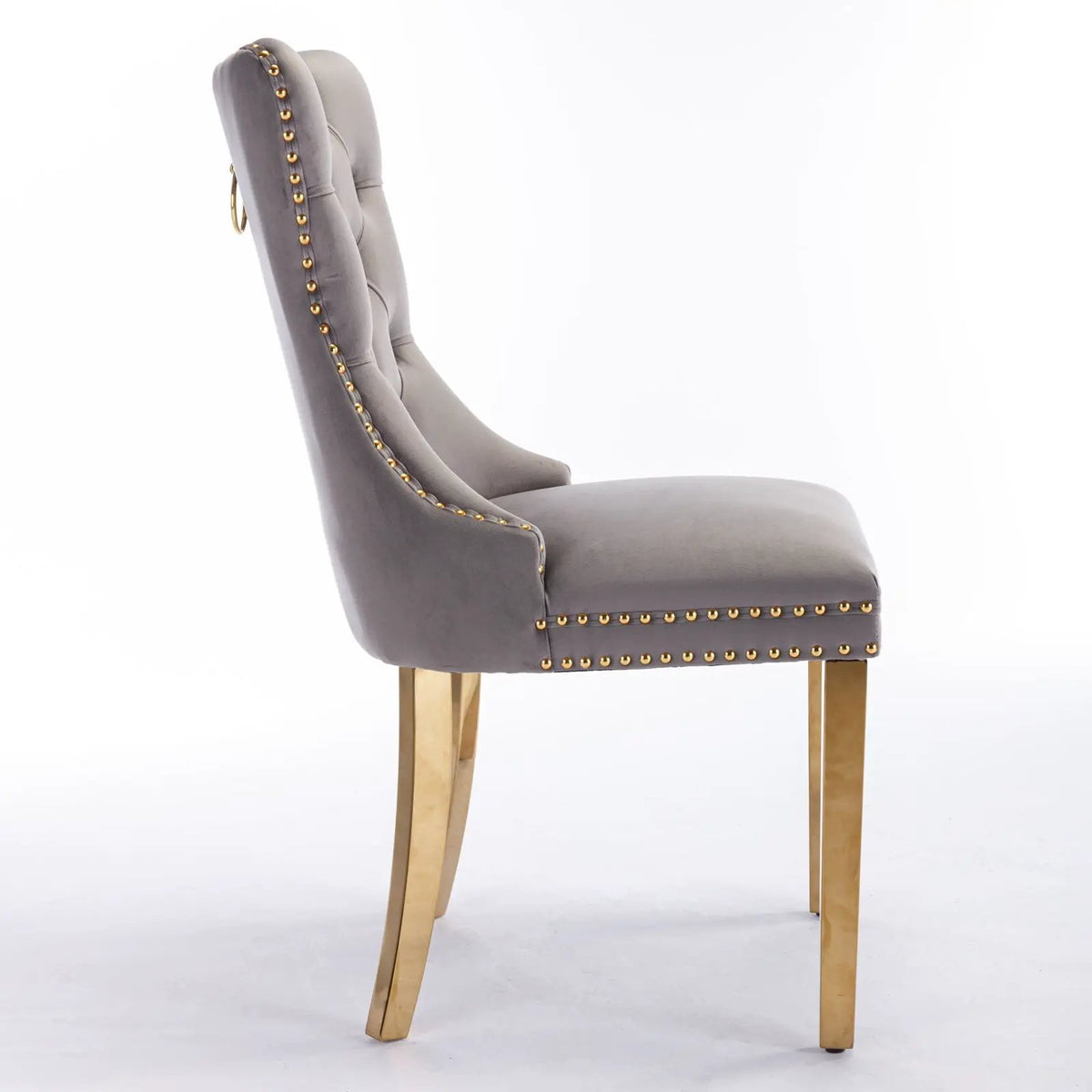 Dining Chair | Tufted Upholstery | Solid Wood Frame | Set Of 2