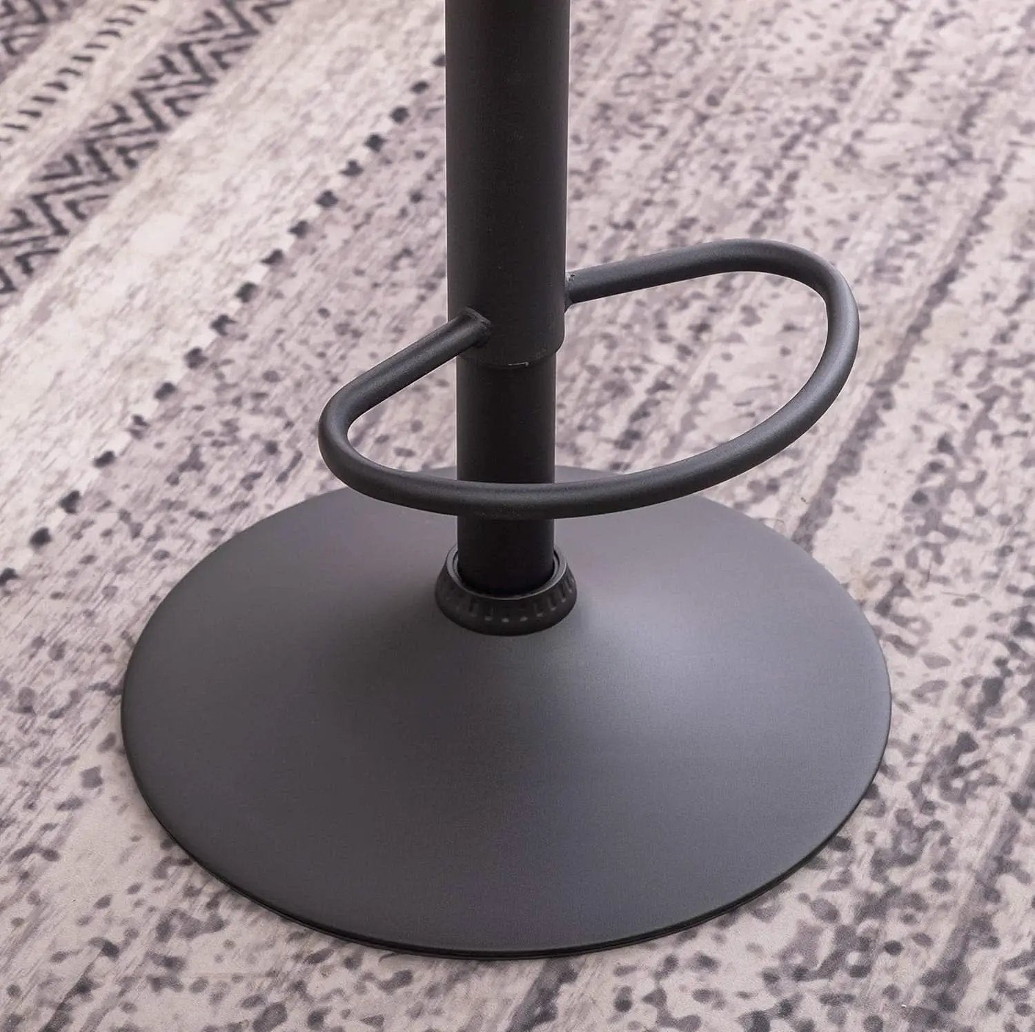 Weathered Gray Upholstery Adjustable Swivel Barstools Set from PriceLows™