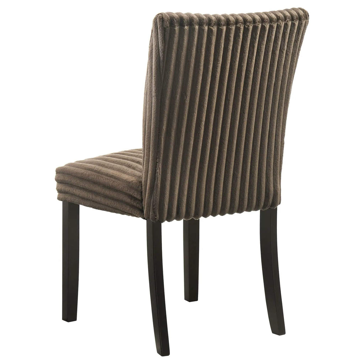 Dermott Upholstered Parson Dining Side Chair Chocolate (Set of 2) | 19.5 x 23.75 x 36.75 in | Rubberwood & Fabric | Dining Room
