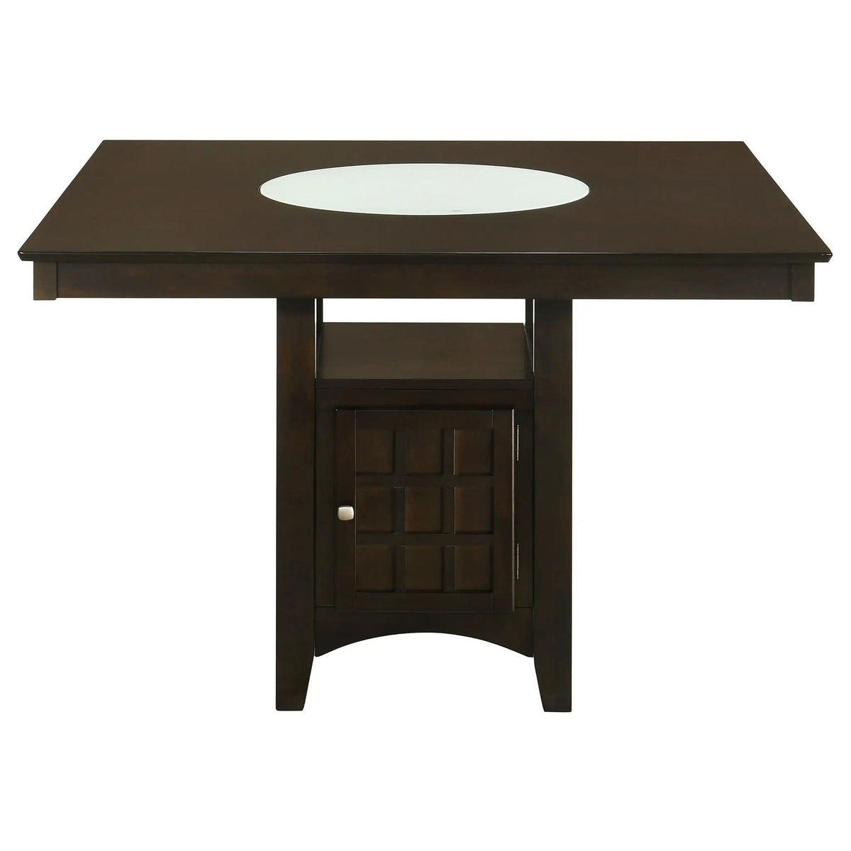 Gabriel 7-piece Square Counter Height Dining Set (Style 2) | 7-Piece Set | Rubberwood & Engineered Wood | Cappuccino