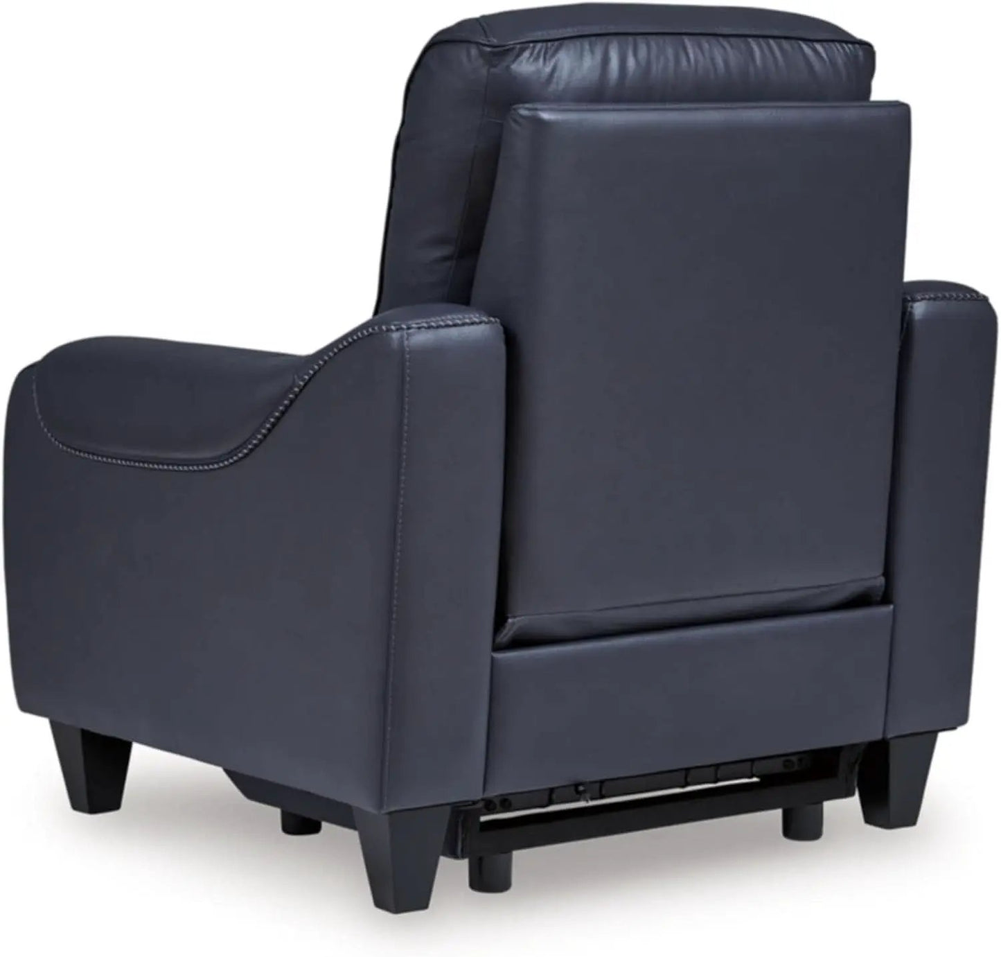 Blue Leather Wall Hugger Power Recliner With Usb Ports from PriceLows™