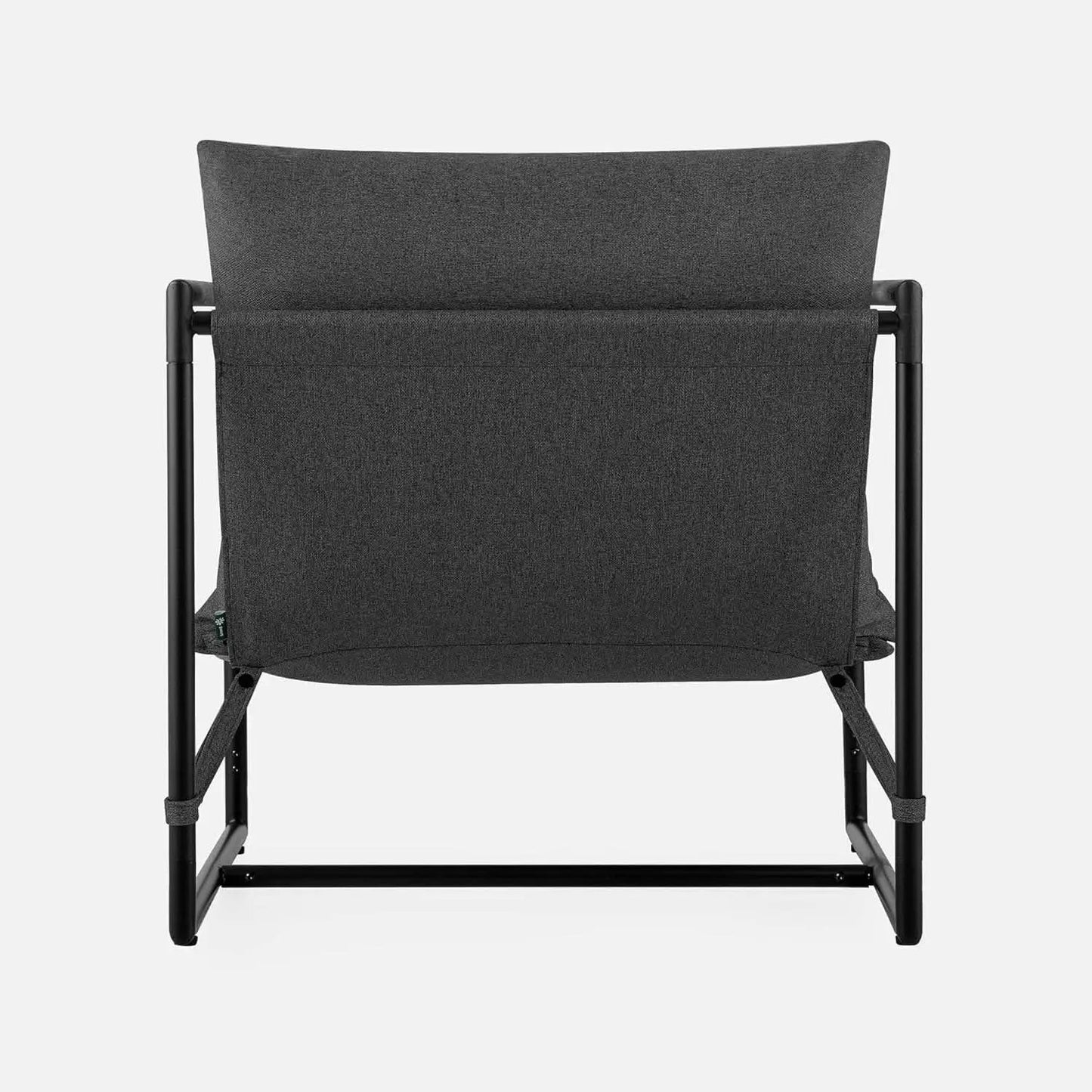 Aidan Sling Chair Dark Grey Metal Frame Shredded Foam from PriceLows™