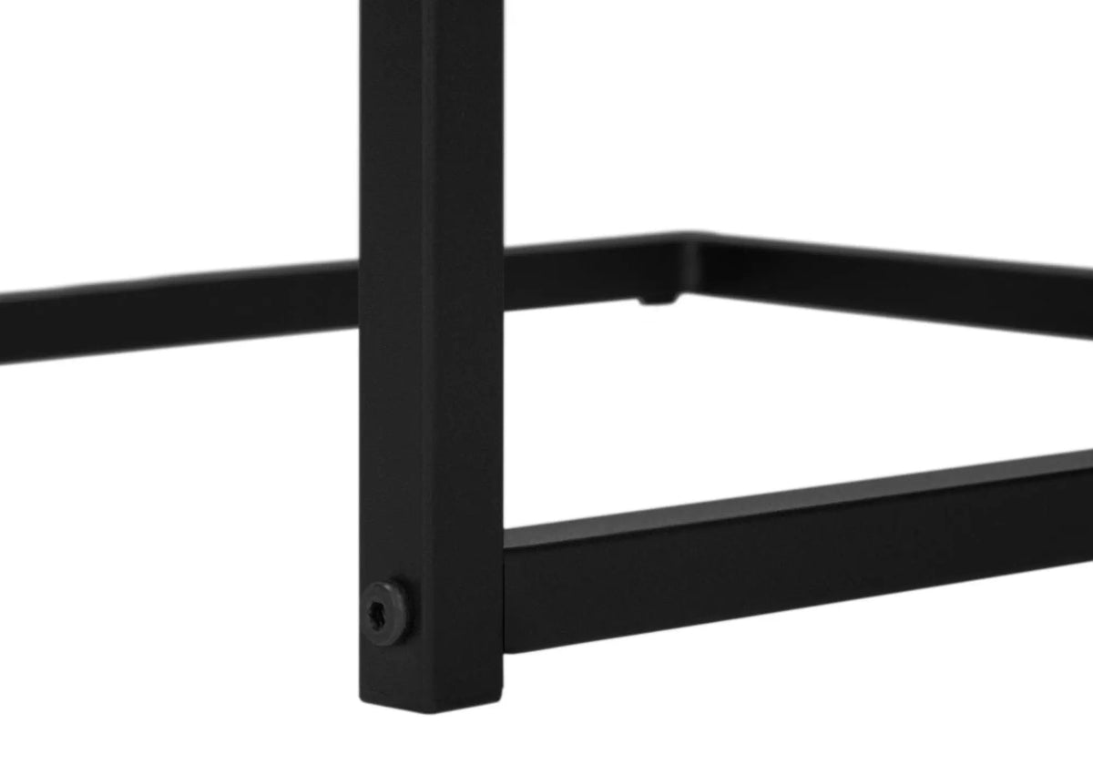 Versatile C-Shaped Accent Table | Metal Base | Generous Tabletop | Portable And Lightweight