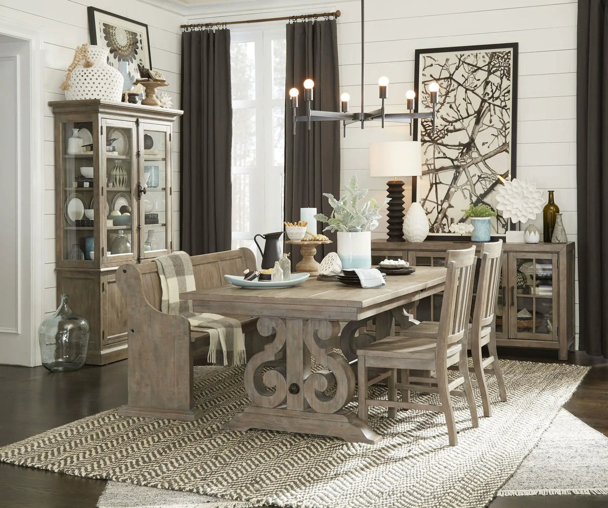 Tinley Park Dining Side Chairs | Set Of 2 | Dove Tail Gray | Classic Wood Seat
