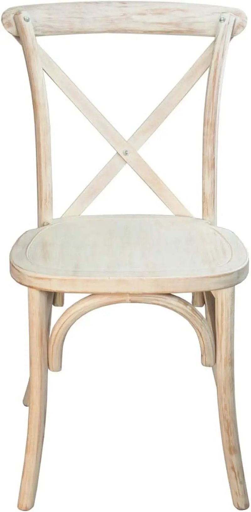 2 Pack Lime Wash X Back Dining Chairs Stackable For Banquet Hall And Dining Room Areas from PriceLows™