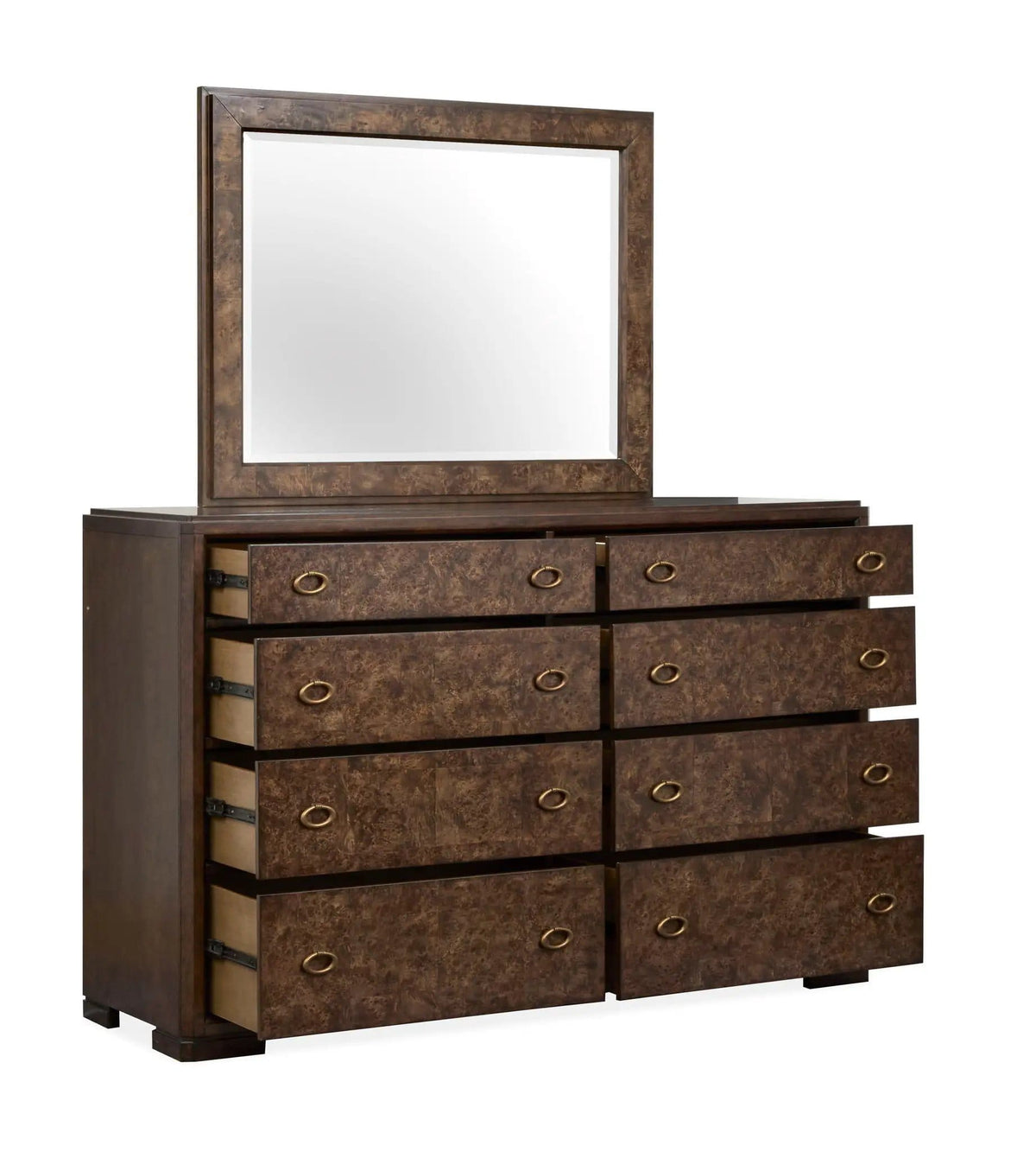Rowan Drawer Dresser | 2 Pieces | Brass | Bedroom