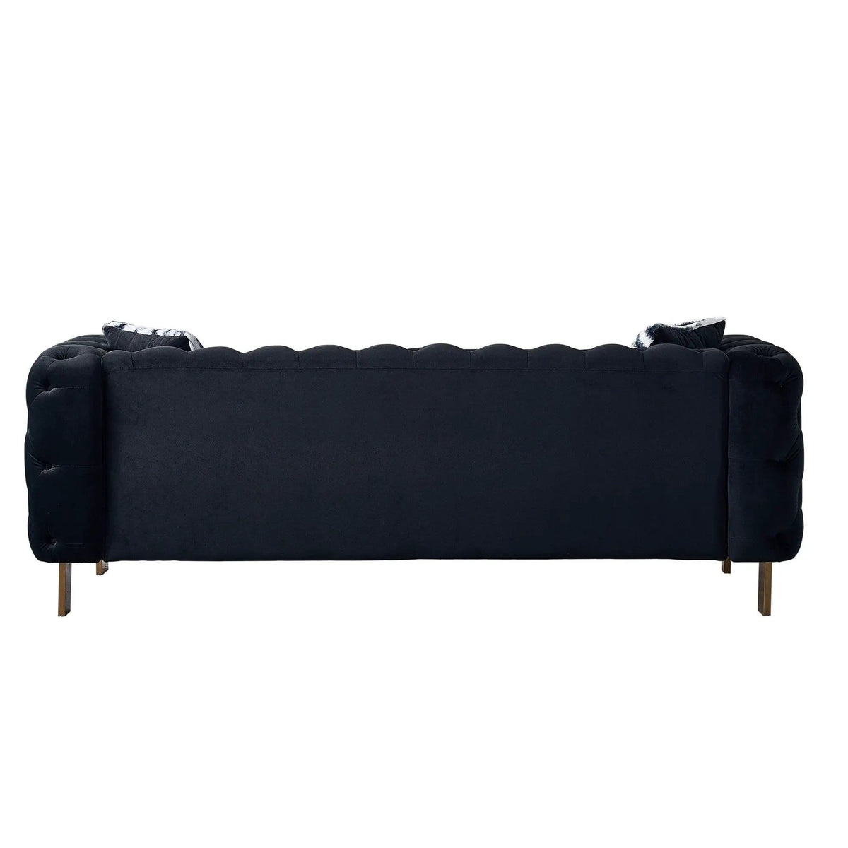 Chesterfield Modern Tufted Living Room Sofa, 84.25''W Couch | Stationary Sofa | Metal & Wood | Living Room