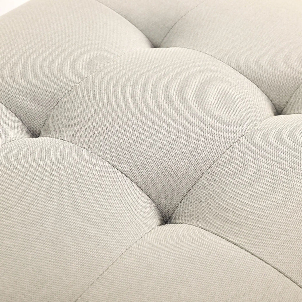 Upholstered Ottoman With Storage And Rivet Trim | 2 Pieces | Solid Wood | Living Room