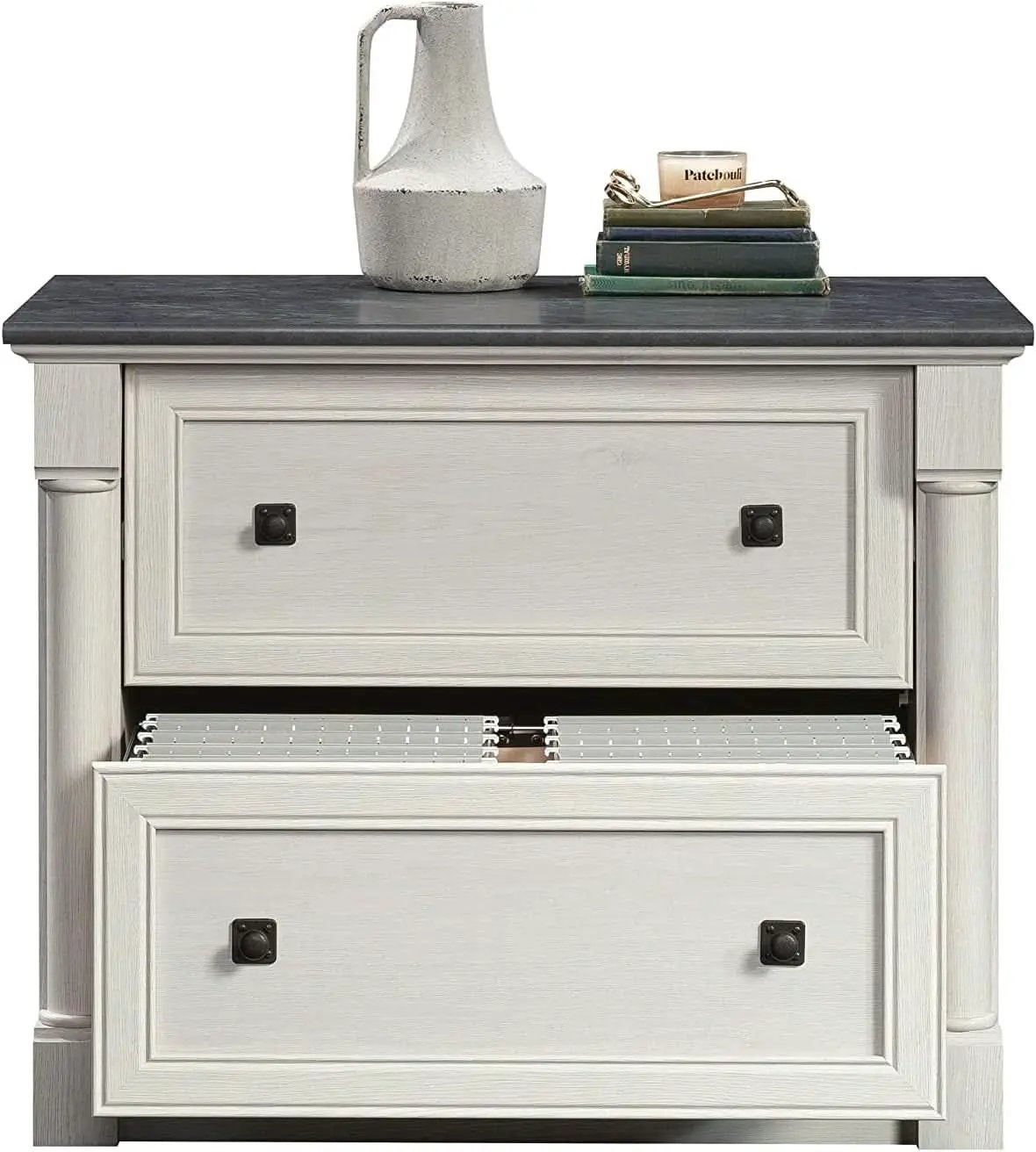 Two Drawer File Cabinet In Glacier Oak With Interlocking Drawers from PriceLows™