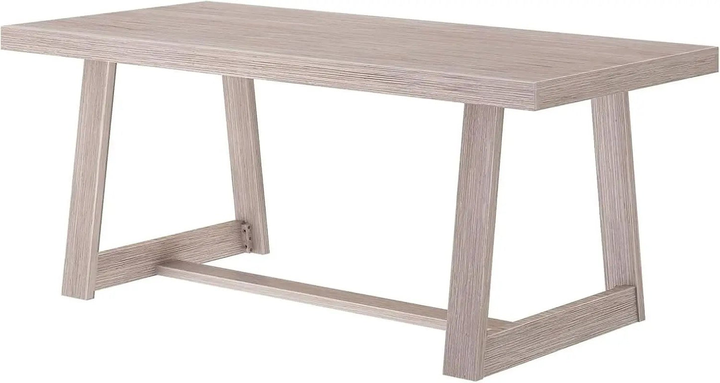 72 Inch Farmhouse Solid Wood Dining Table Rectangular Kitchen Table from PriceLows™