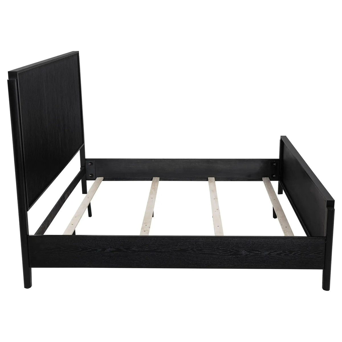 Brookmead Wood Eastern King Panel Bed | 80 x 85 x 60 in | Wood | Black