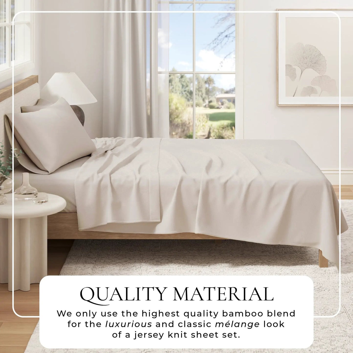 Viscose from Bamboo & Cotton Blend Jersey Knit Sheets from PriceLows™