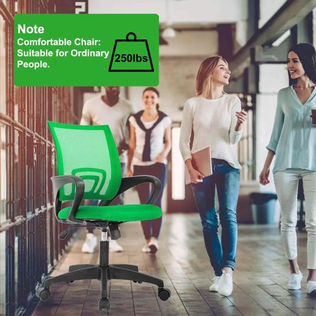 Ergonomic Green Mesh Office Chair With Lumbar Support from PriceLows™