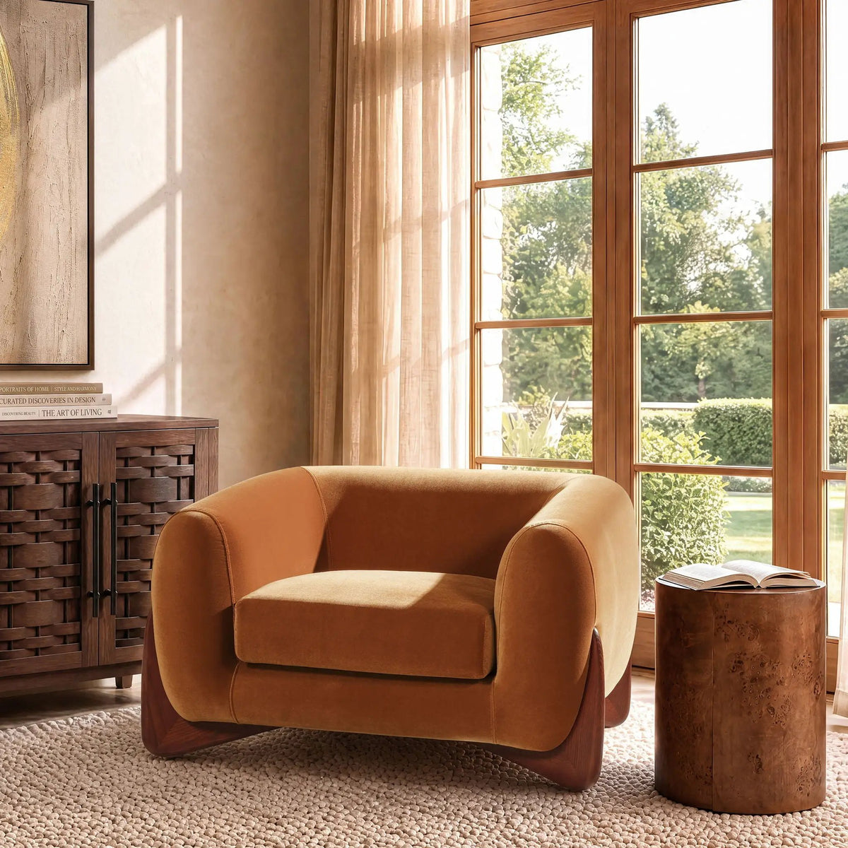 Alpine Arm Chair | Ideal Lounging Depth | Removable Seat Cushion | Sinuous Spring Support