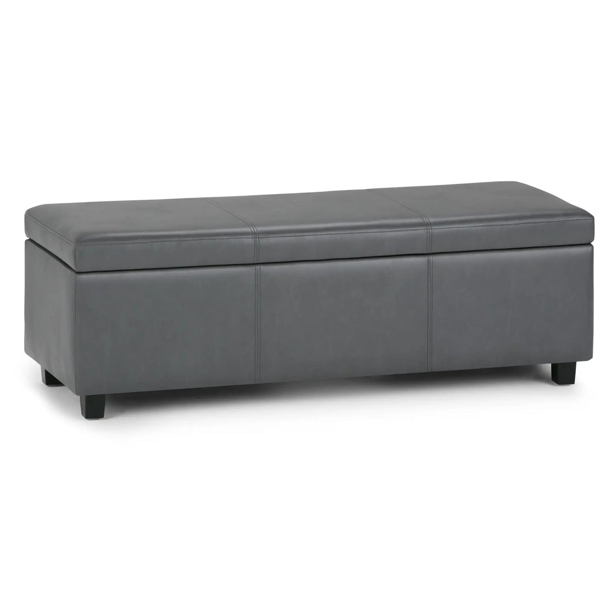 Storage Ottoman Bench | Solid Wood Frame | High Density Foam
