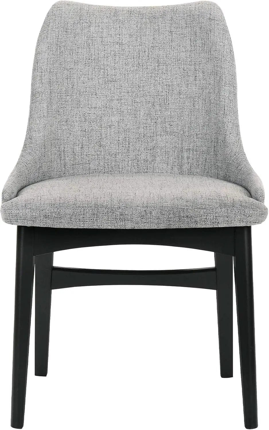 Gray Fabric Wood Dining Chairs Set Of 2 19-Inch Seat Height from PriceLows™
