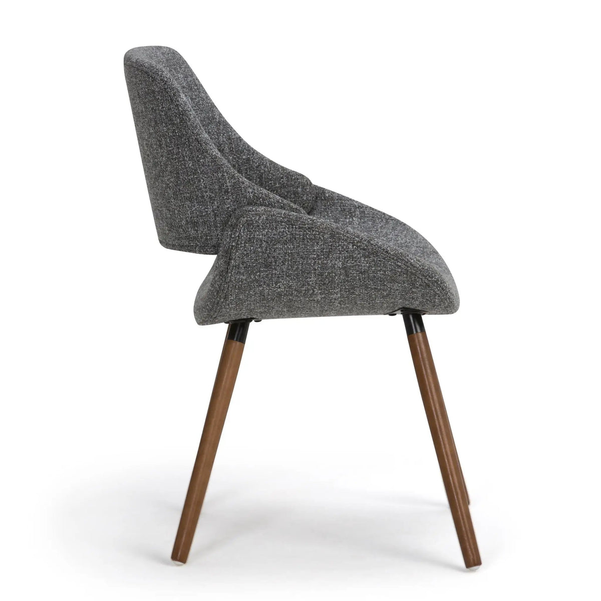 Malden Upholstered Bentwood Dining Chair | Mid Century Modern | Solid And Engineered Wood | High Density Foam