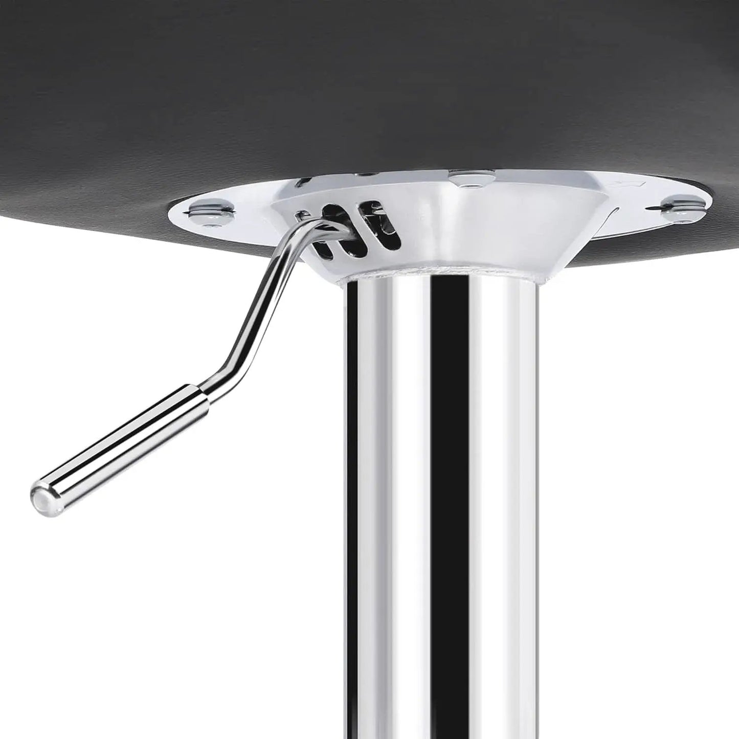 Adjustable Bar Stools Set Of 2 In Black PU Leather from PriceLows™