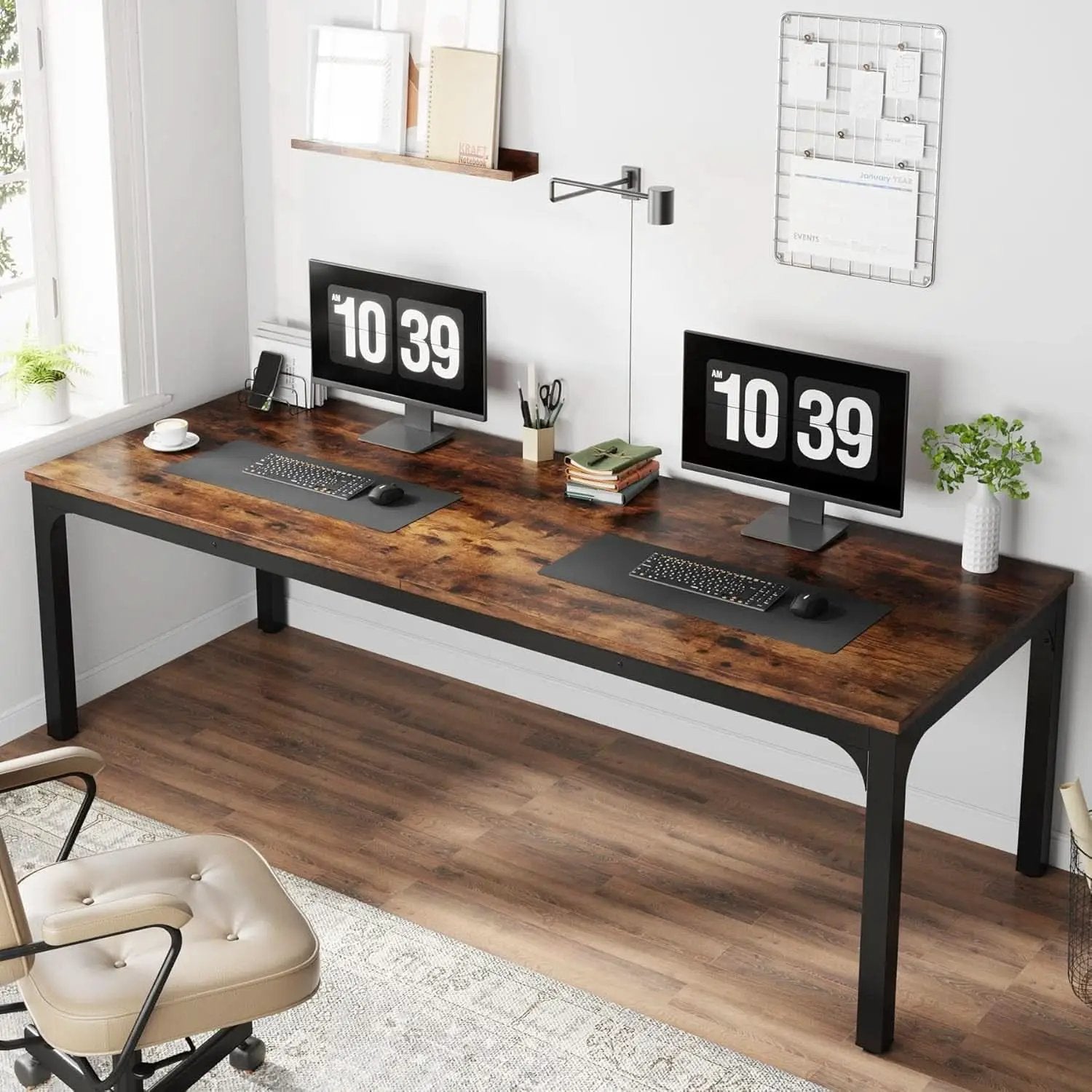 78 Inch Extra Long Two Person Computer Desk For Home Office from PriceLows™
