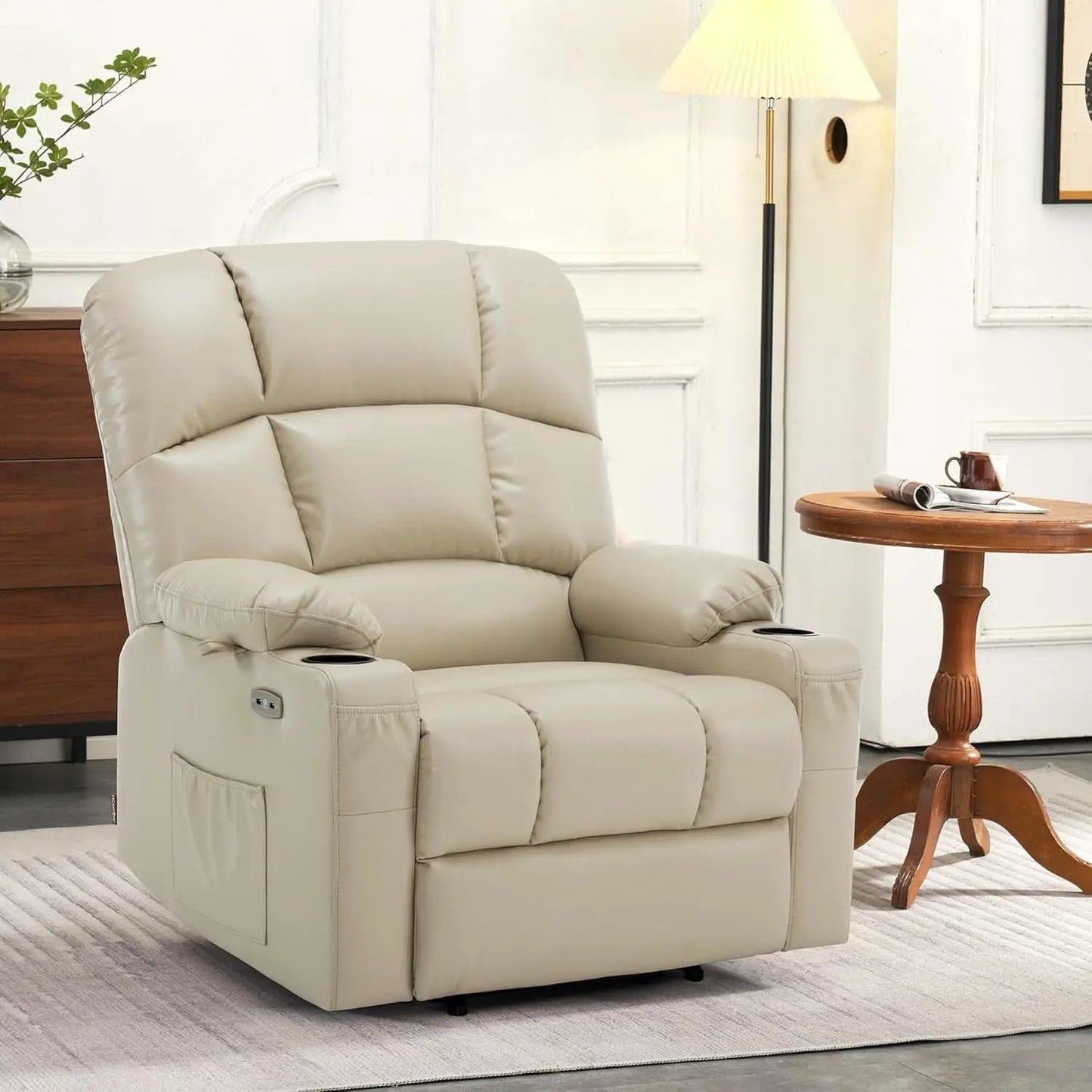 Medium Wide Power Lift Recliner Chair With Massage from PriceLows™