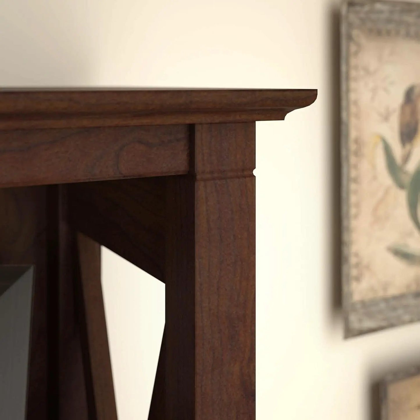 Bush Furniture Tall 5 Shelf Bookcase Bing Cherry Finish from PriceLows™