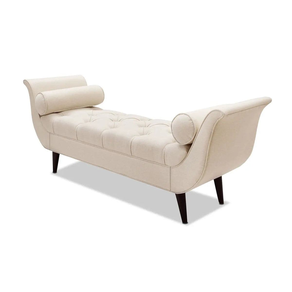 Alma Tufted Flared Arm Entryway Bench | 3 Pieces | Solid Wood | Home