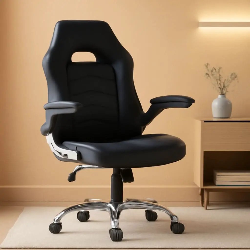 Ergonomic Gaming Chair With Height Adjustability Black from PriceLows™