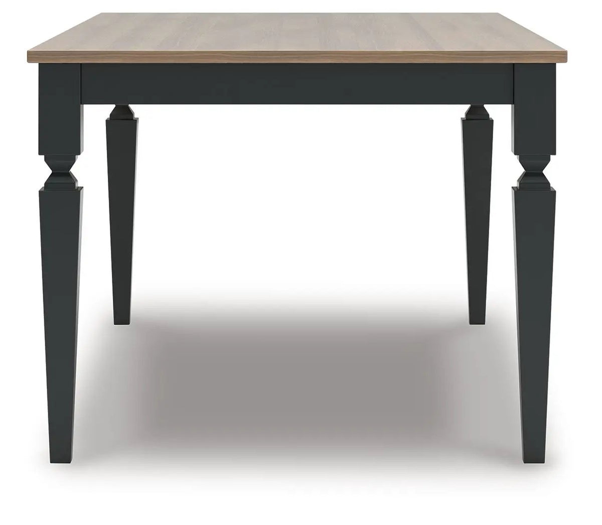 Brenkerton Rectangular Dining Table | Grayish Brown And Black | 72 Inch Width | Mango Wood
