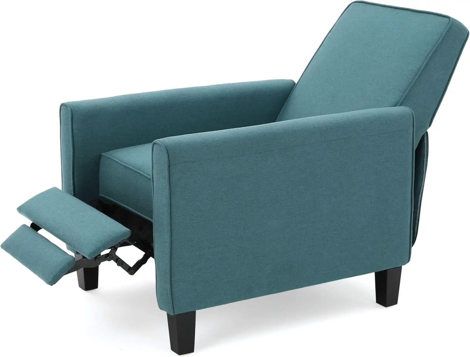 Emmie Fabric Recliner Set In Dark Teal And Dark Brown from PriceLows™
