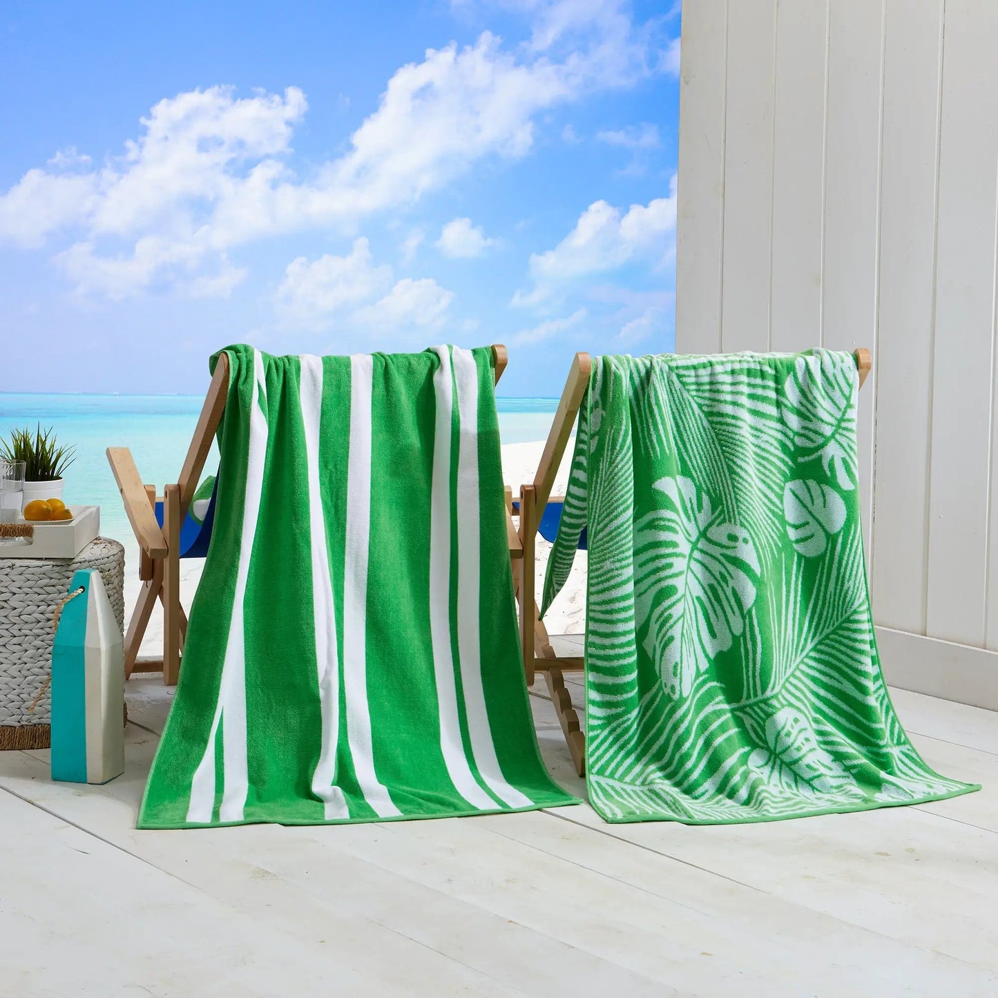 Cotton Velour Beach Towel - Maui Collection from PriceLows™